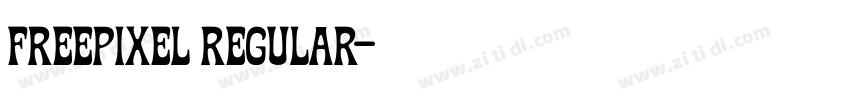 freepixel regular字体转换 freepixel regular字体转换